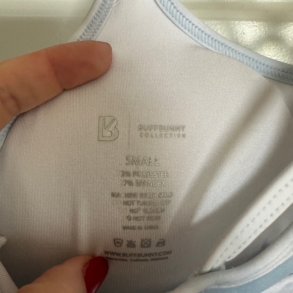 BuffBunny Sky Blue Sports Bra - Picture 3 of 3